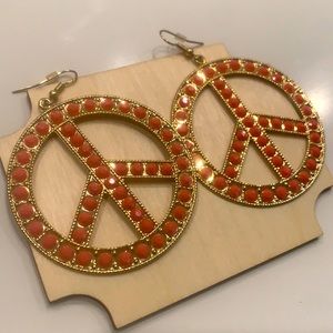 Peace earrings